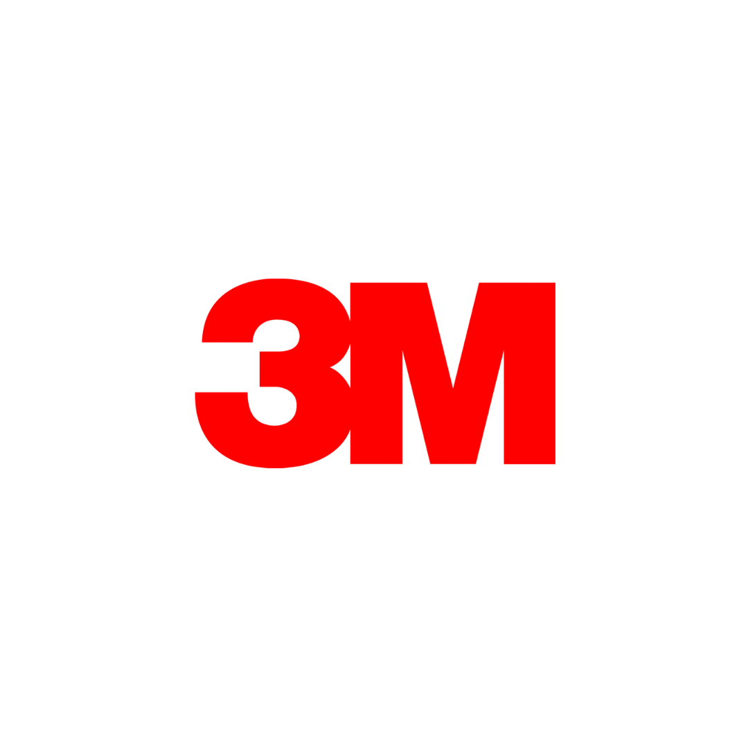 Black background with red 3M logo in the center.