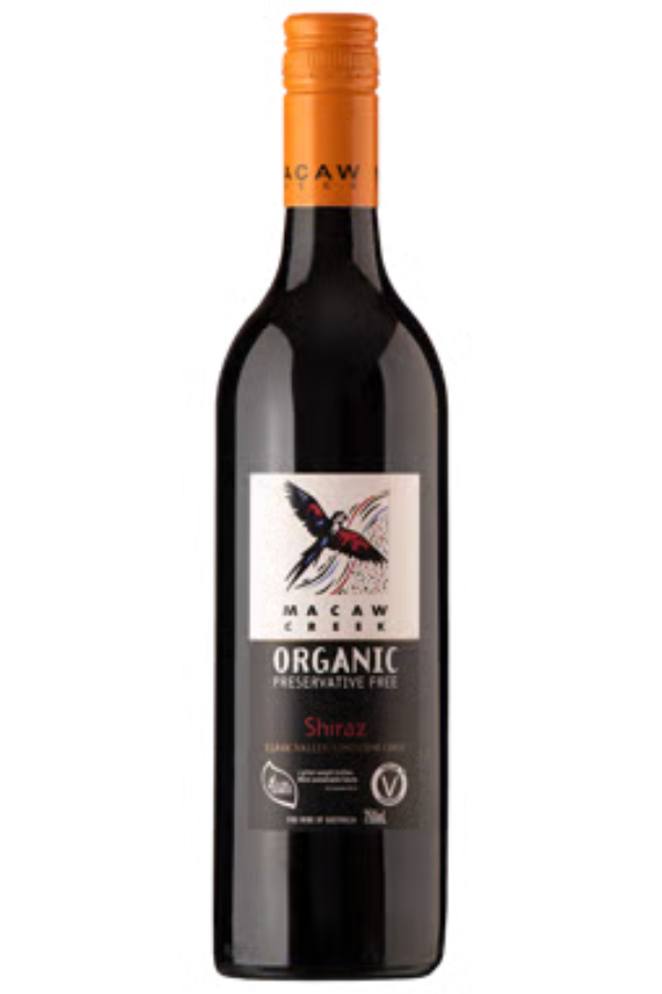 Macaw Creek Organic Preservative Free Shiraz 2025, South Australia