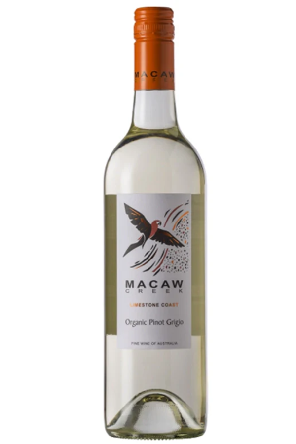 Macaw Creek Organic Pinot Grigio 2024, Limestone Coast