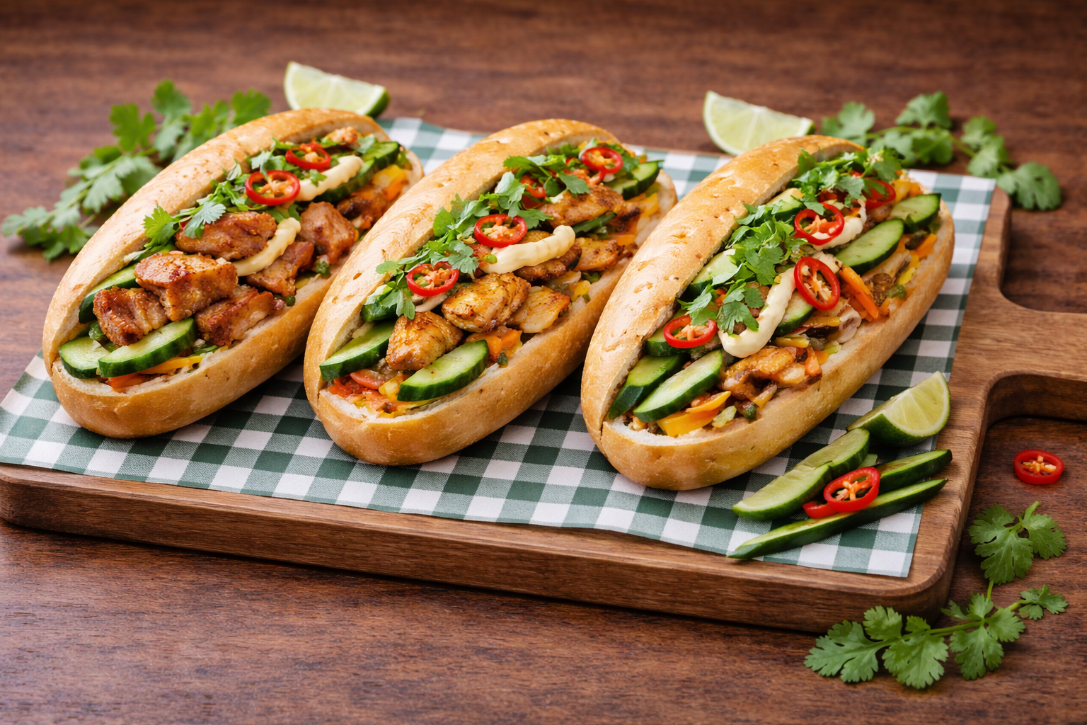 Gourmet Banh Mi Rolls (Individual)