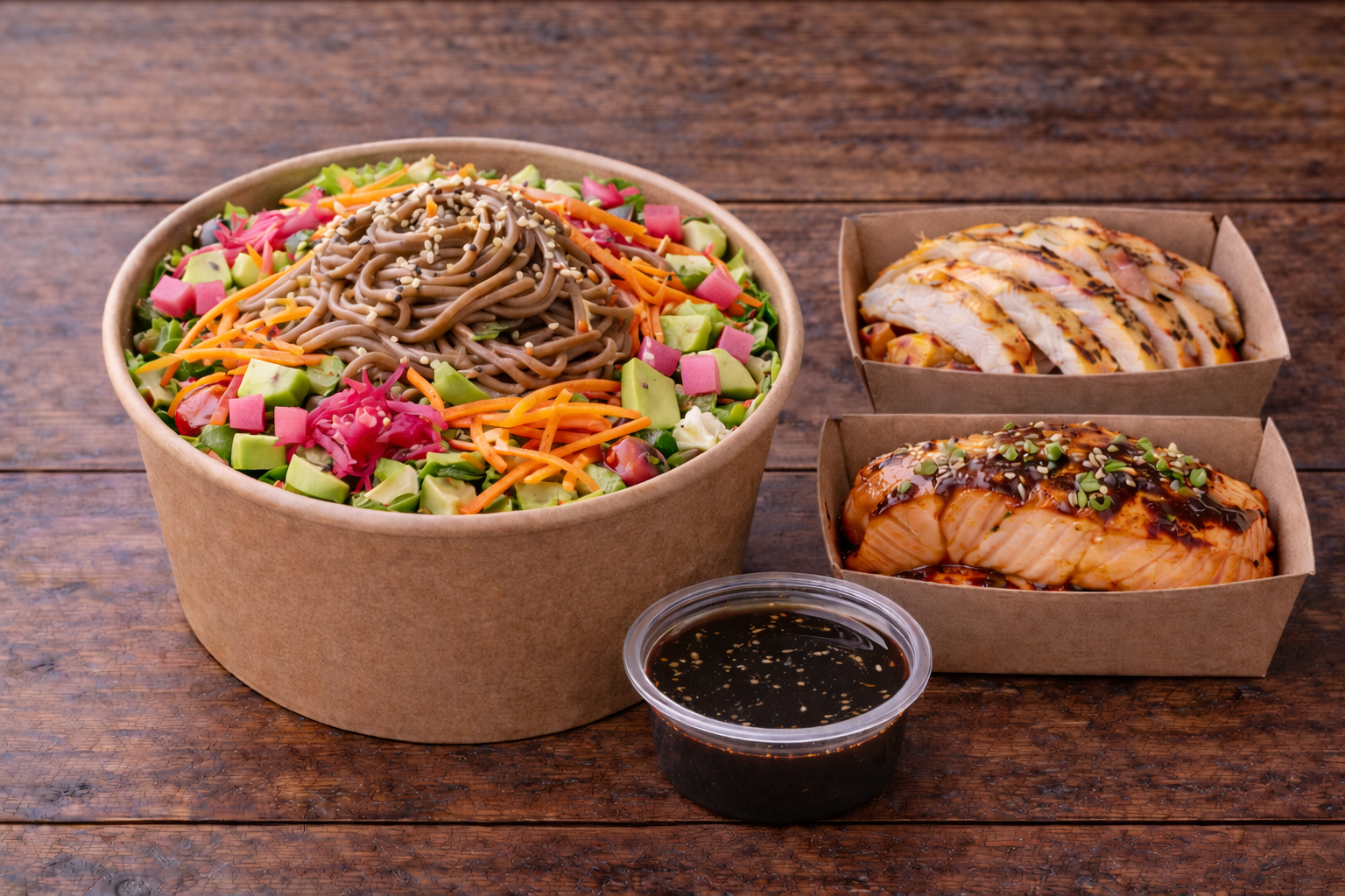 Teriyaki Soba Noodle Salad (Individual)