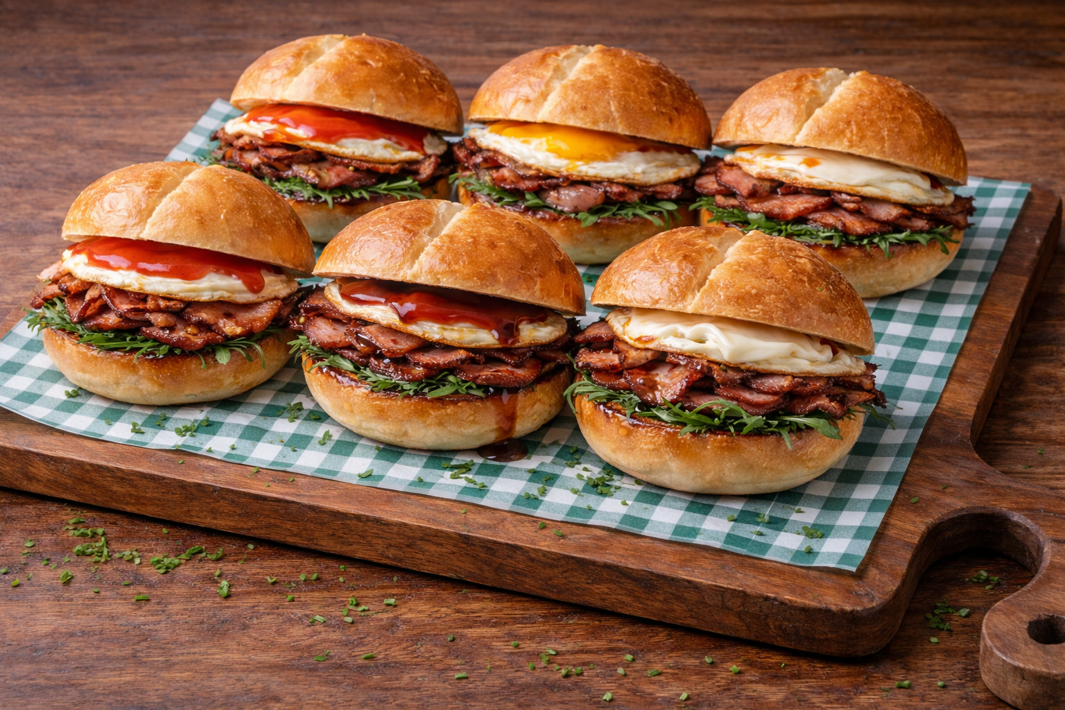 Bacon & Egg Roll Platter