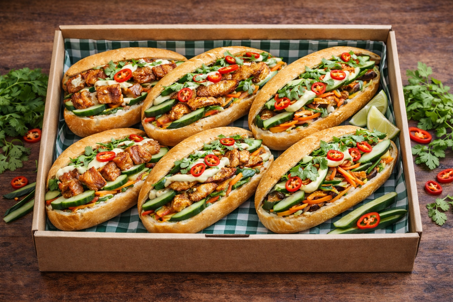 Gourmet Banh Mi Roll Platter