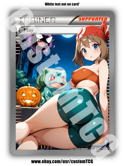 May Custom Trading Card | Halloween | Bulbasaur