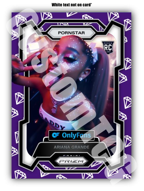Ariana Grande Pornstar Prizm Adult Trading Card