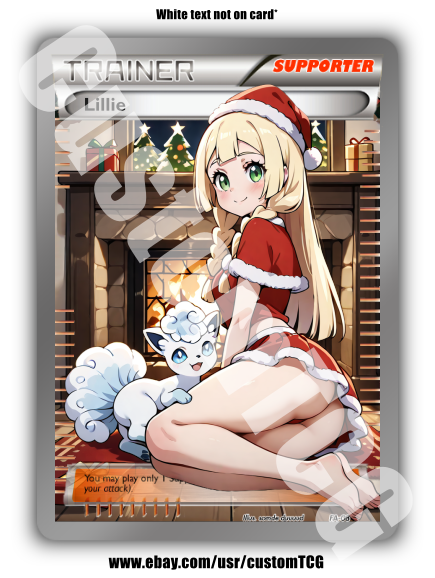 Lillie Custom Trading Card | Christmas | SFW