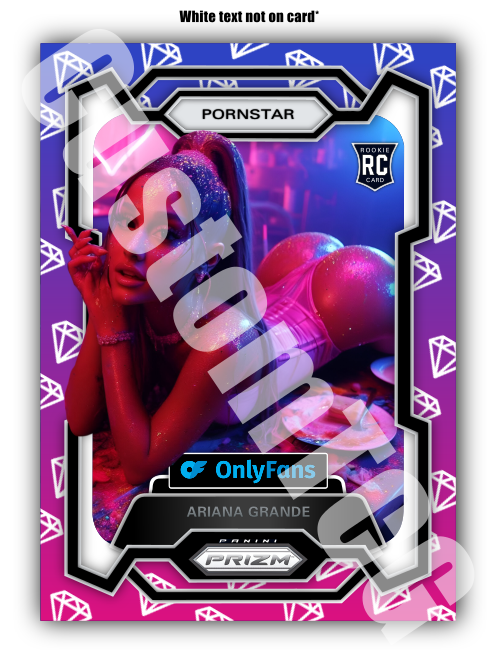 Ariana Grande Pornstar Prizm Adult Trading Card
