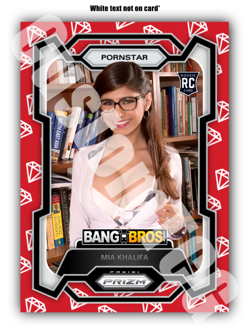 Mia Khalifa Pornstar Prizm Adult Trading Card
