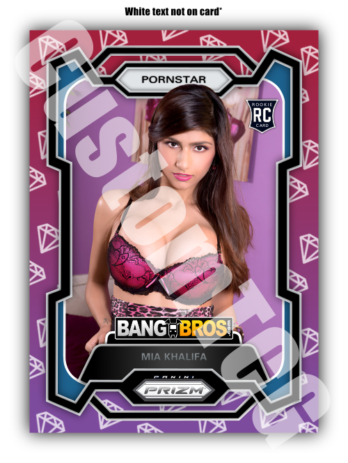 Mia Khalifa Pornstar Prizm Adult Trading Card