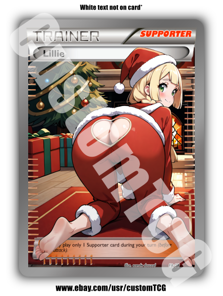 Lillie Custom Trading Card | Christmas | SFW