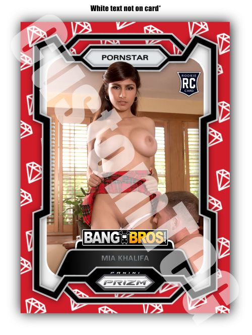 Mia Khalifa Pornstar Prizm Adult Trading Card