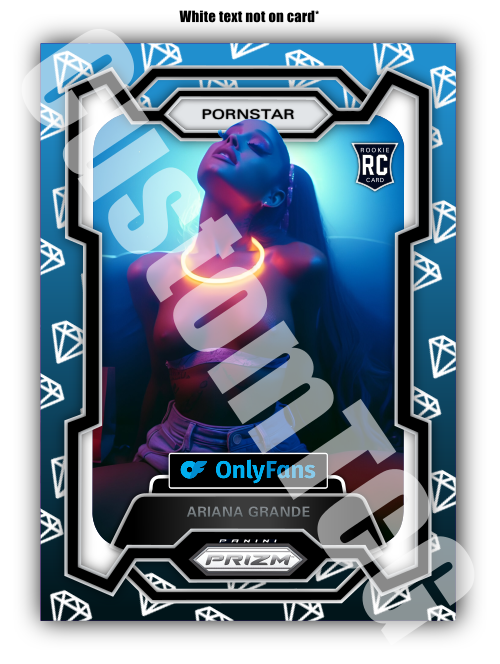 Ariana Grande Pornstar Prizm Adult Trading Card