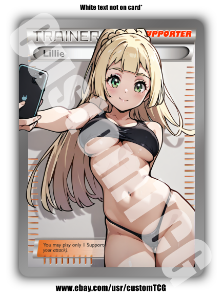 Lillie Custom Trading Card | SFW