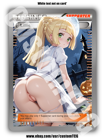 Lillie Custom Trading Card | Halloween | NSFW