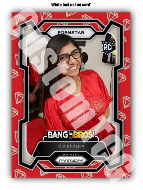 Mia Khalifa Pornstar Prizm Adult Trading Card