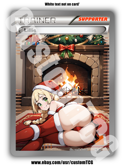 Lillie Custom Trading Card | Christmas | SFW
