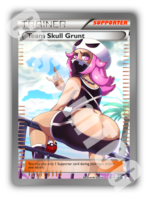 Team Skull Grunt Custom Trading Card | SFW