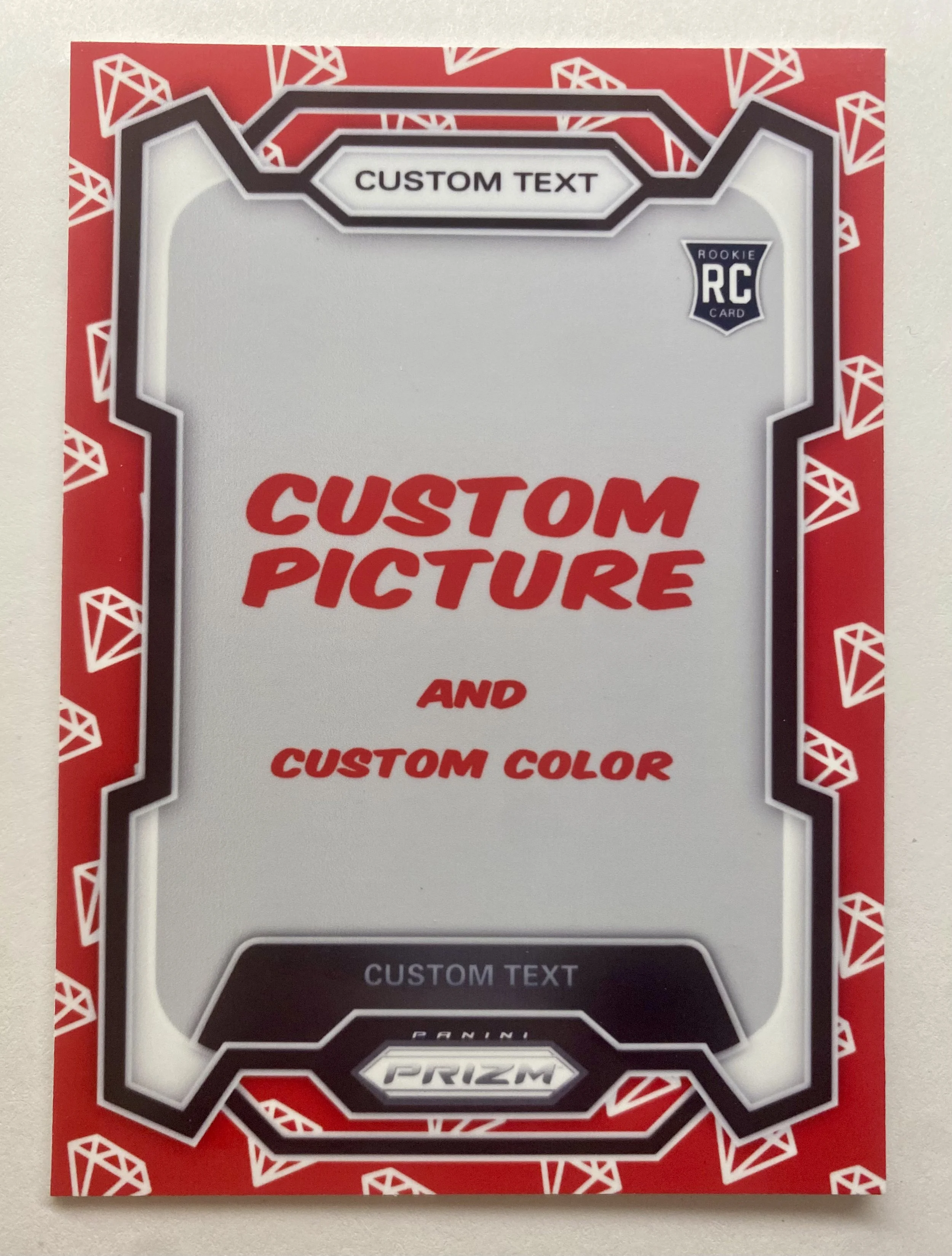 Custom Made To Order Panini PRIZM Trading Card