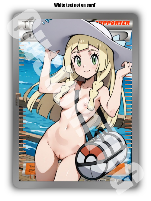 Lillie's Determination Custom Trading Card | NSFW