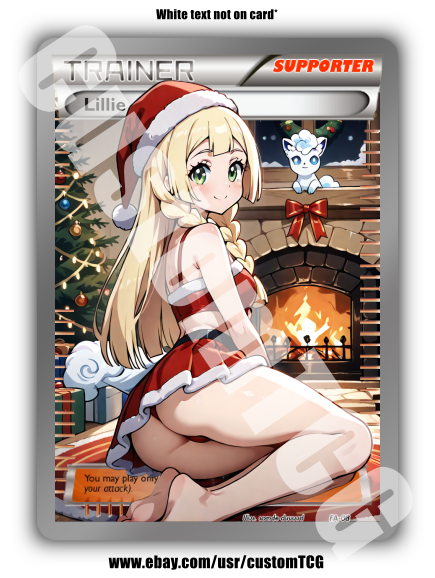 Lillie Custom Trading Card | Christmas | SFW