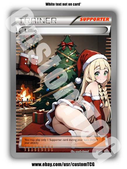 Lillie Custom Trading Card | Christmas | SFW