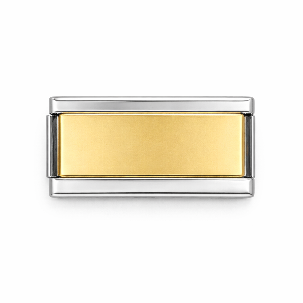 Two Tone Double Link Charm