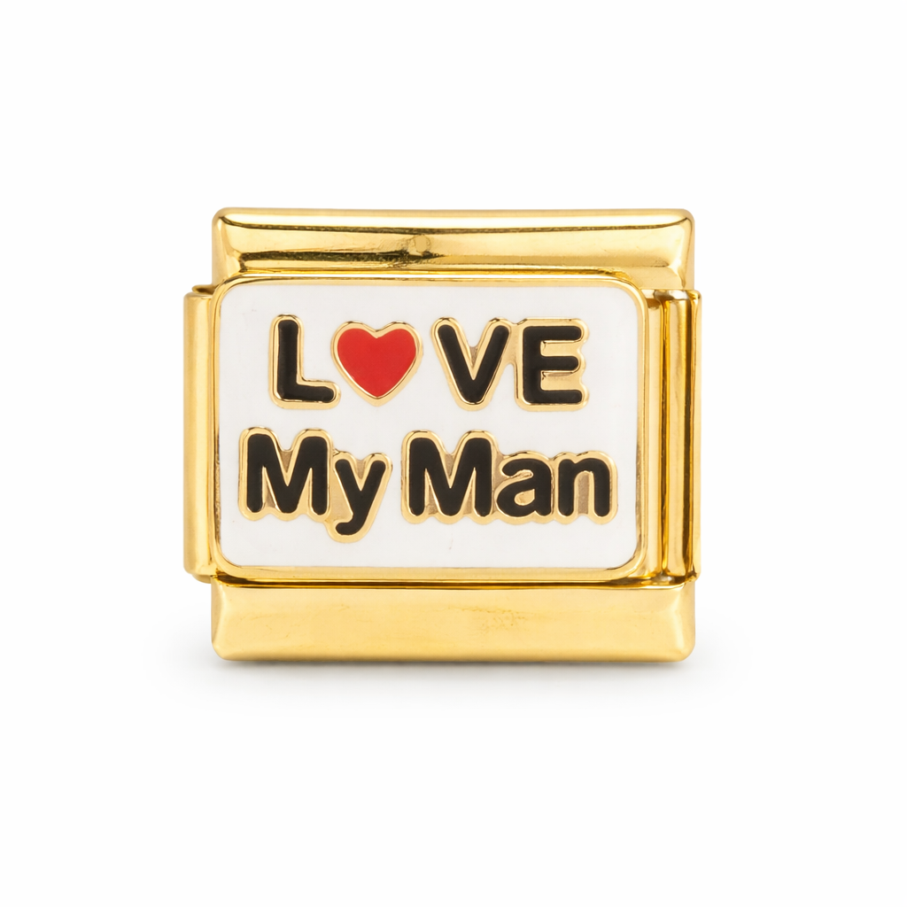 Love My Man Charm