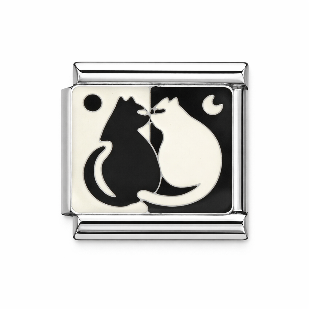 Ying & Yang Cat Charm