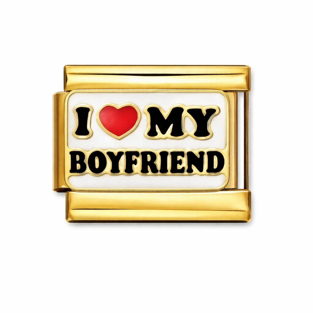 I Love My BF Charm