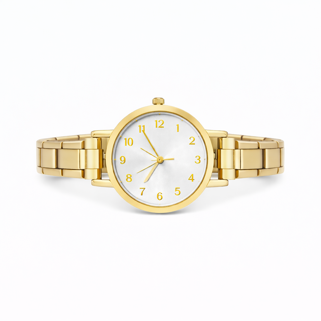Gold White Watch Starter Bracelet