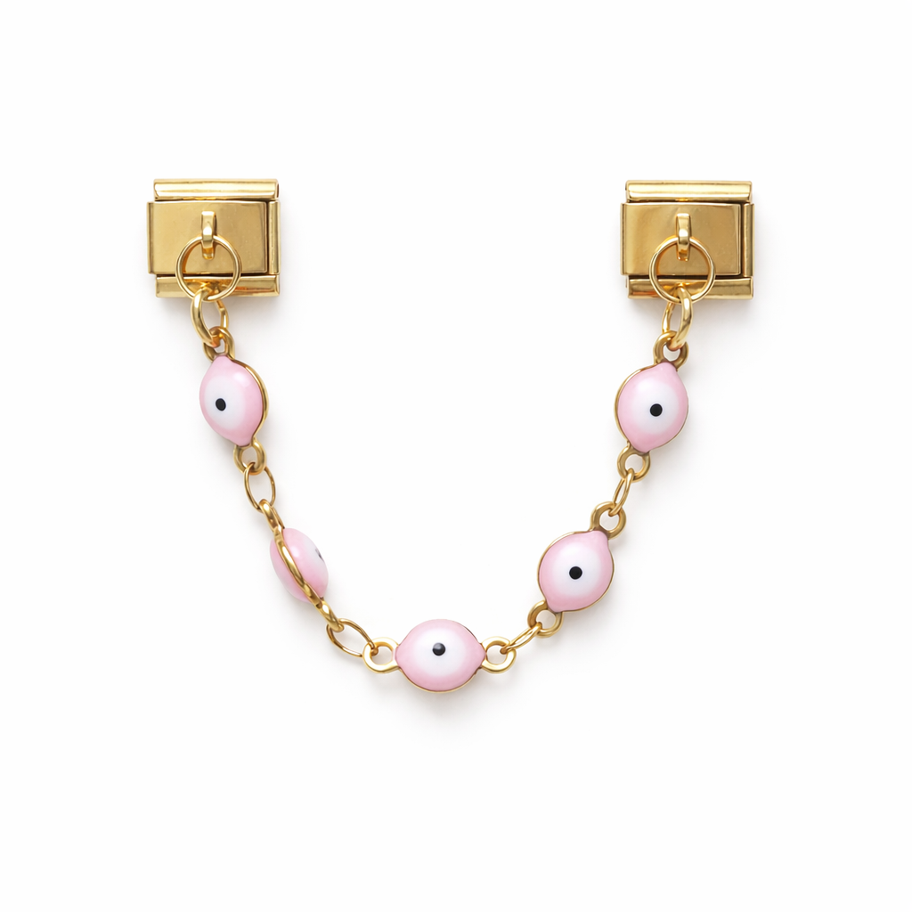 Pink Evil Eye Double Charm
