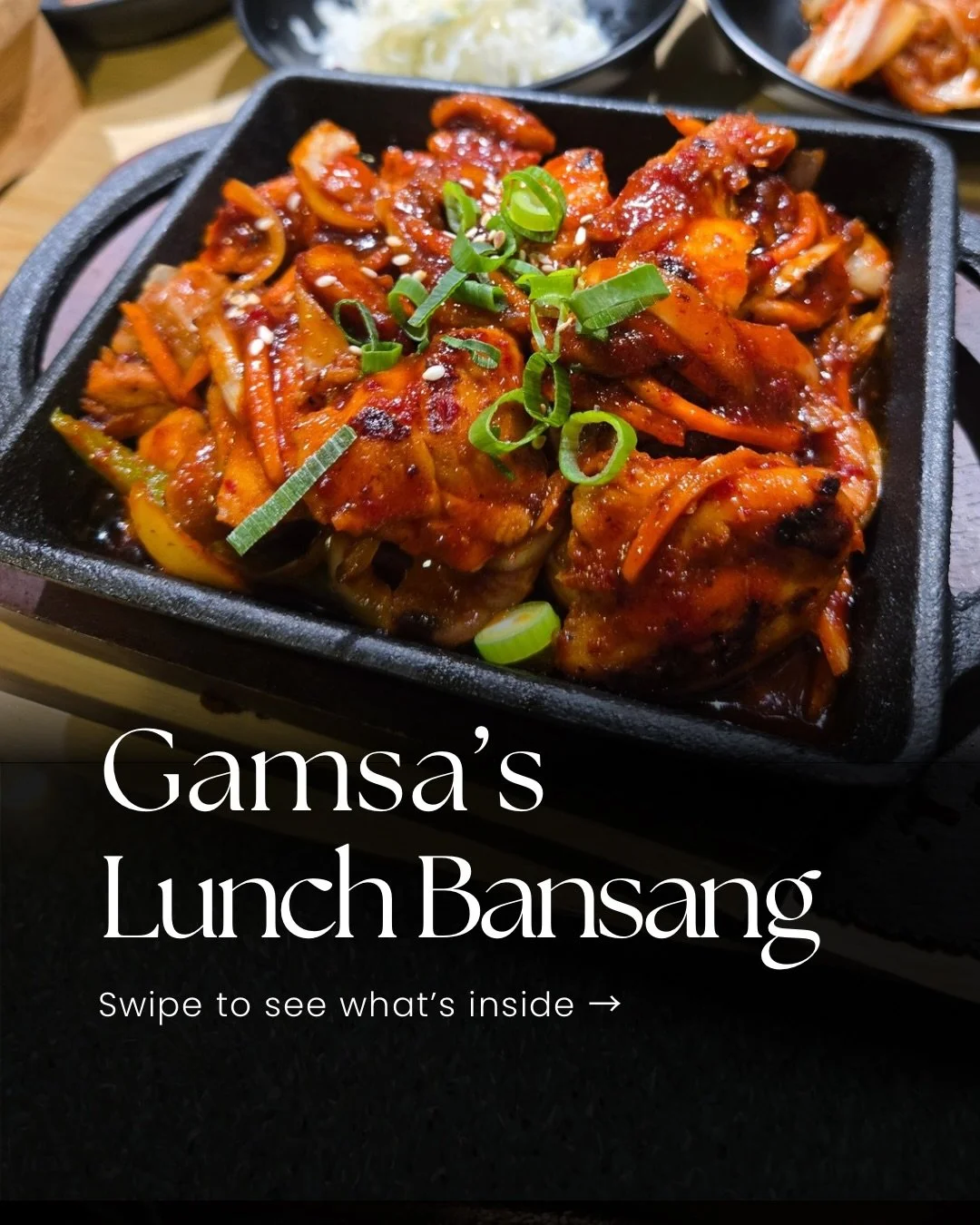 The perfect balance on a single tray✨

Clean, balanced, and delicious. Our signature Bansang set is designed to fuel your afternoon without the heavy slump. Swipe left to see what&rsquo;s inside today&rsquo;s tray! ➡️

See you at the table!

#gamsako