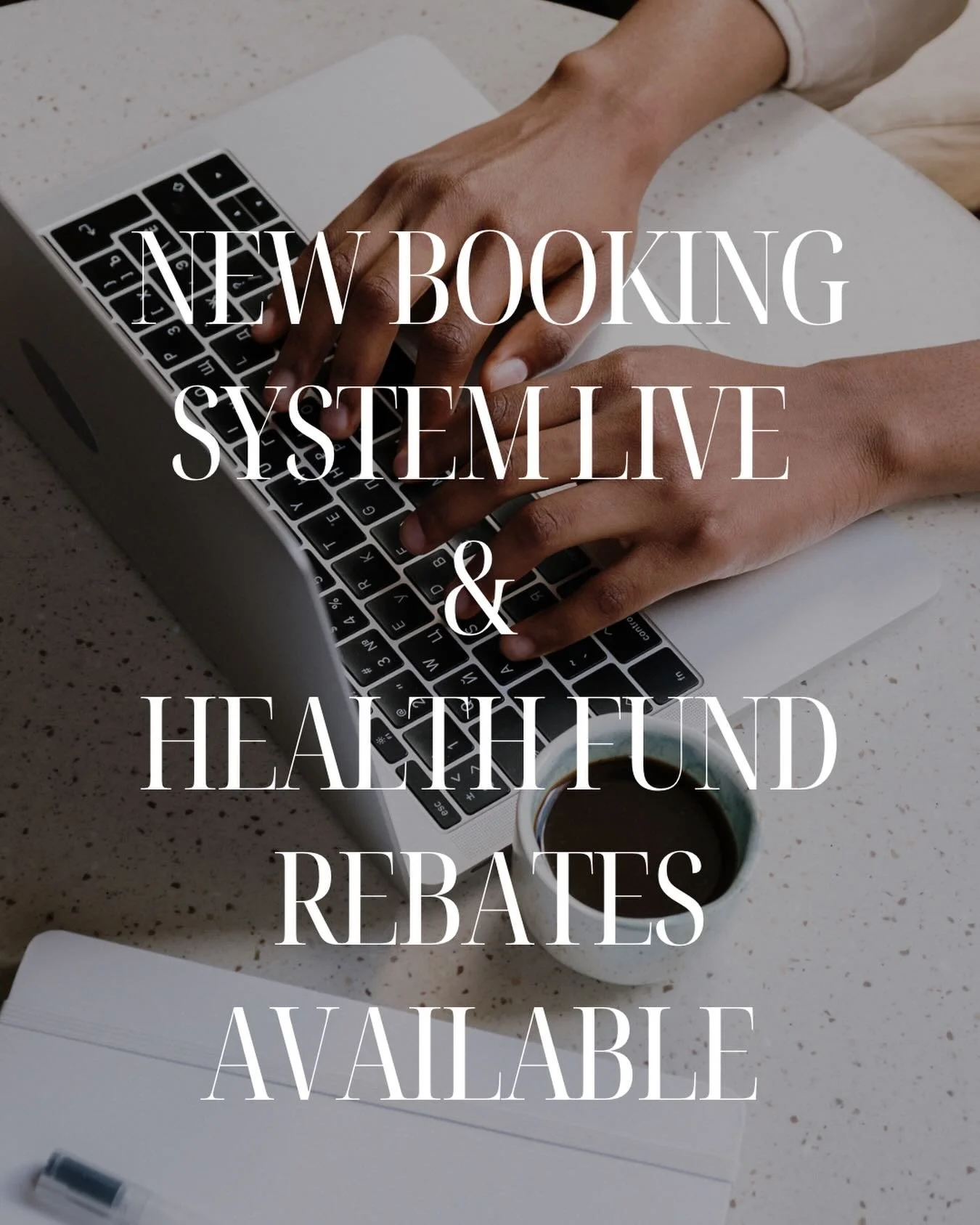 HEALTH FUND REBATES ARE HERE ✨ Currently Medibank, AHM, HCF, NIB and CBHS numbers have come through. I will order a HICAPS machine so we can process rebates on the spot but for now I can send an invoice for you to claim with your health fund 💰