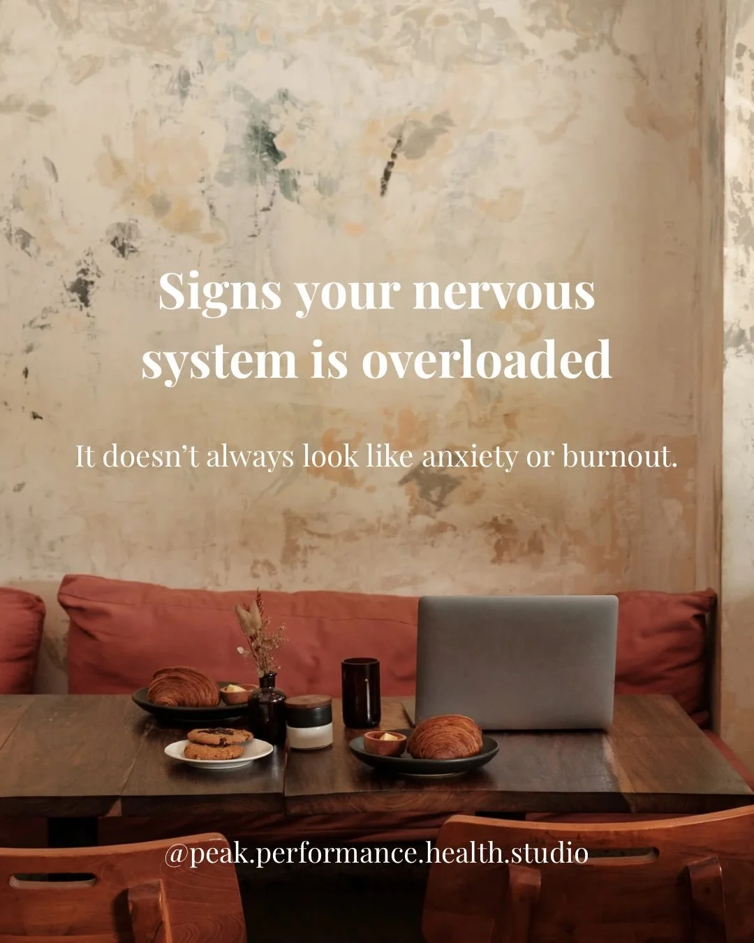 Strategies to down regulate your nervous system ✨

&bull; Massage that helps the body feel safe enough to let go

&bull; Slow, nasal breathing to shift out of fight-or-flight

&bull; Low-intensity movement instead of forcing hard sessions

&bull; Hea