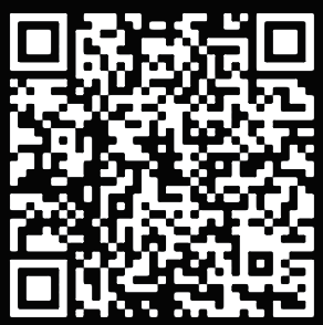 A QR code in black and white