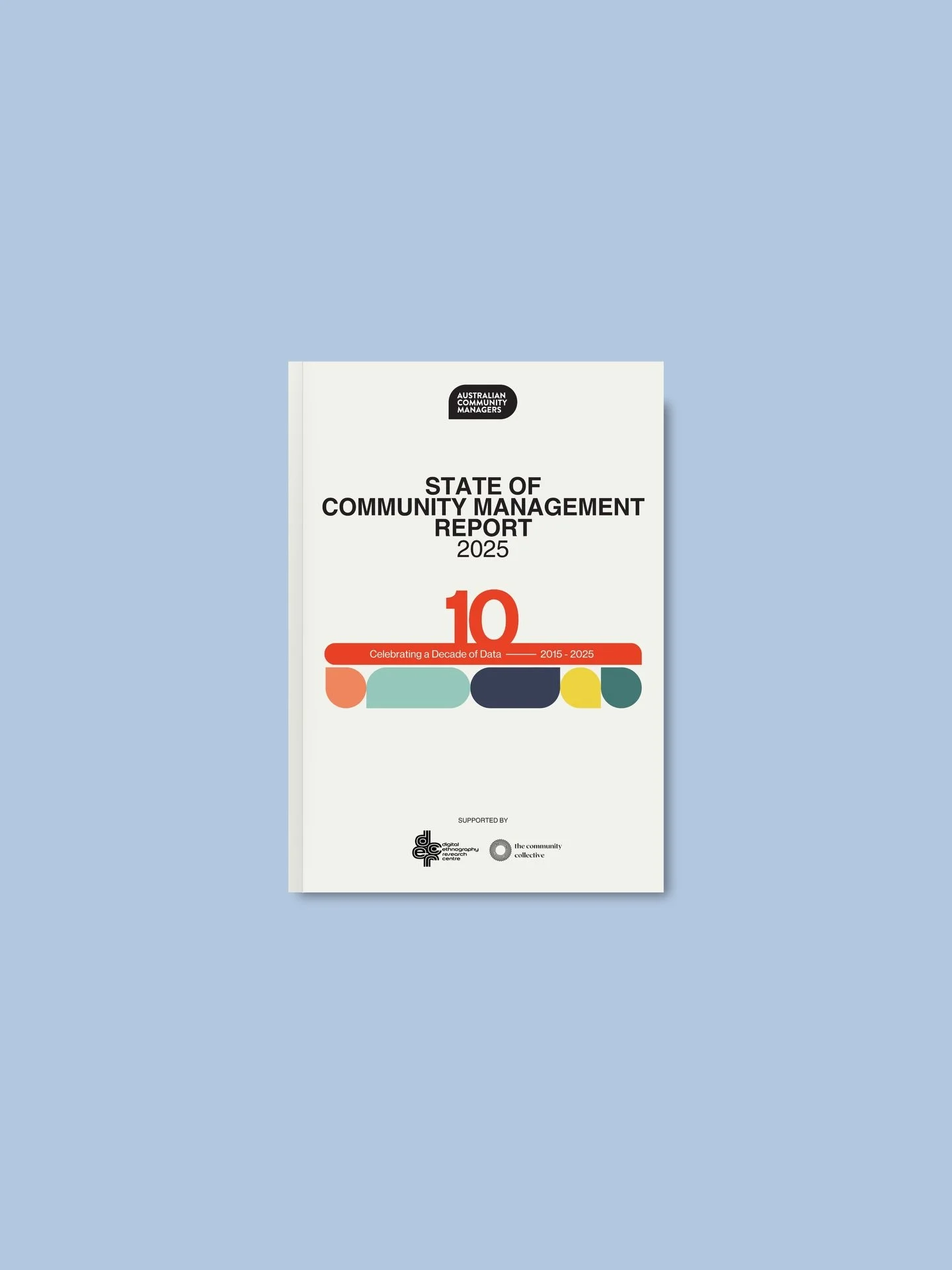 Since 2023, we&rsquo;ve partnered with Australian Community Managers to bring their annual industry report to life. 

We recently wrapped the 10th-anniversary edition.
Working with their signature bright brand colours, we focused on high-level data v