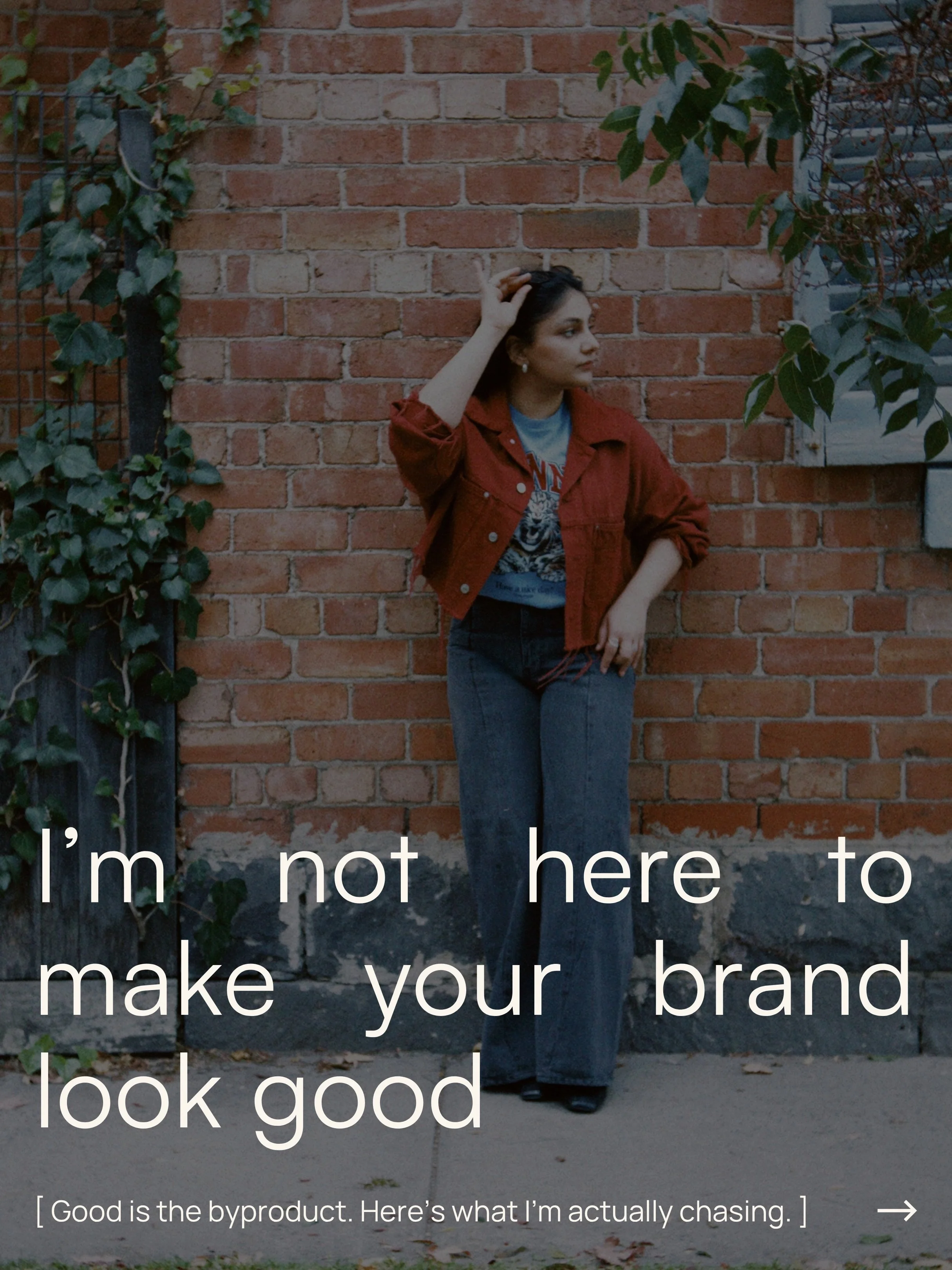 I know how that sounds coming from a designer.
But looking good is the easy part, and it&rsquo;s the part everyone gets most excited about. Me? Not so much. I&rsquo;m more interested in whether a brand makes sense, and that comes from strategy.

Once