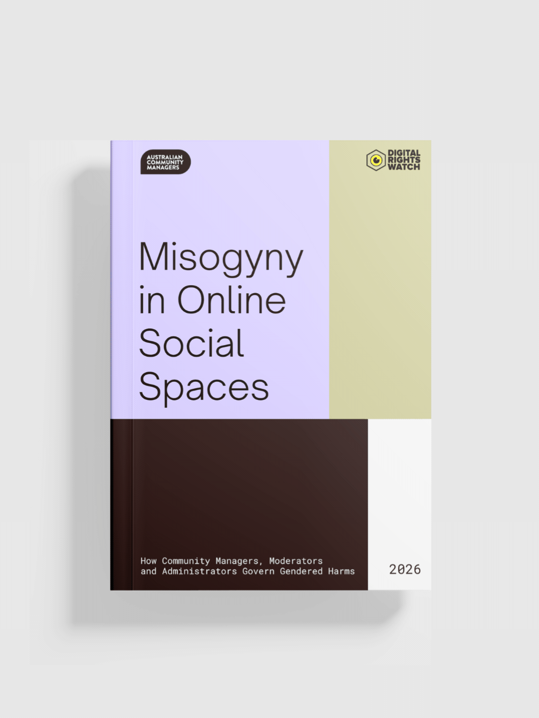 Corporate report design for Digital Rights Watch and Australian Community Managers