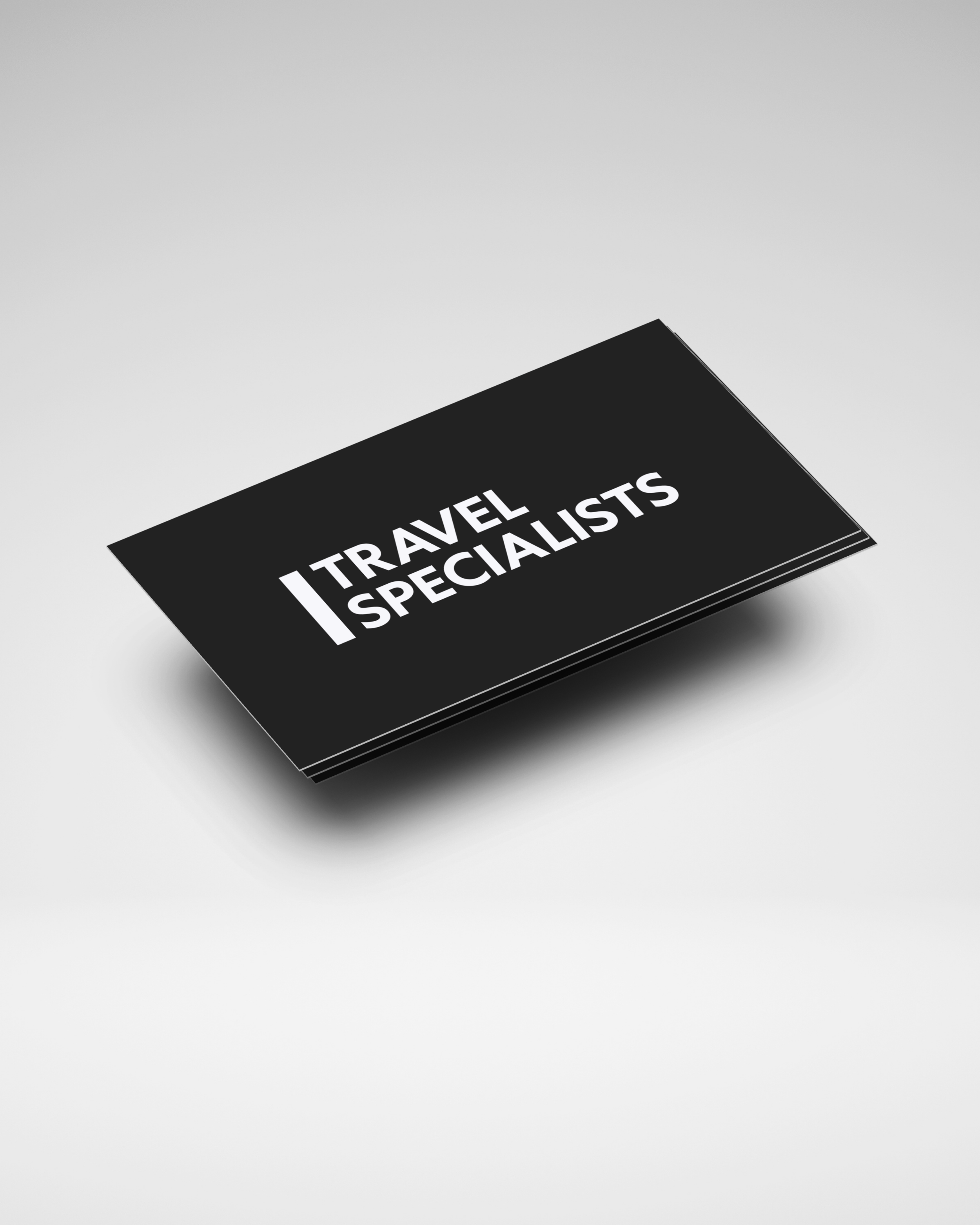 travel specialists gooddept business card design