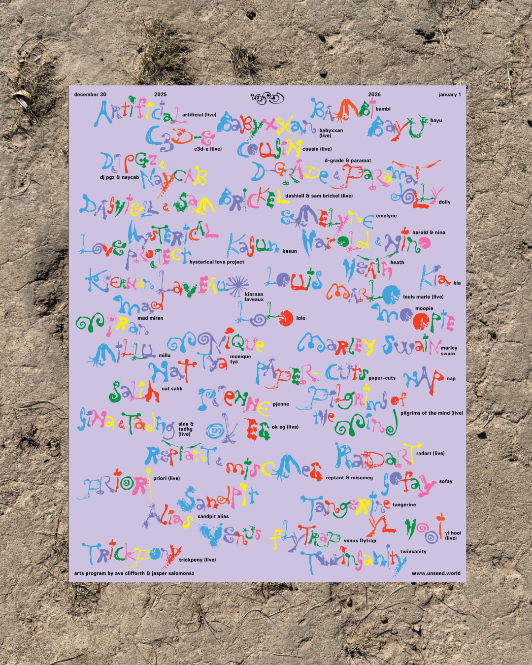 un:send 25/26 Poster Print Purple