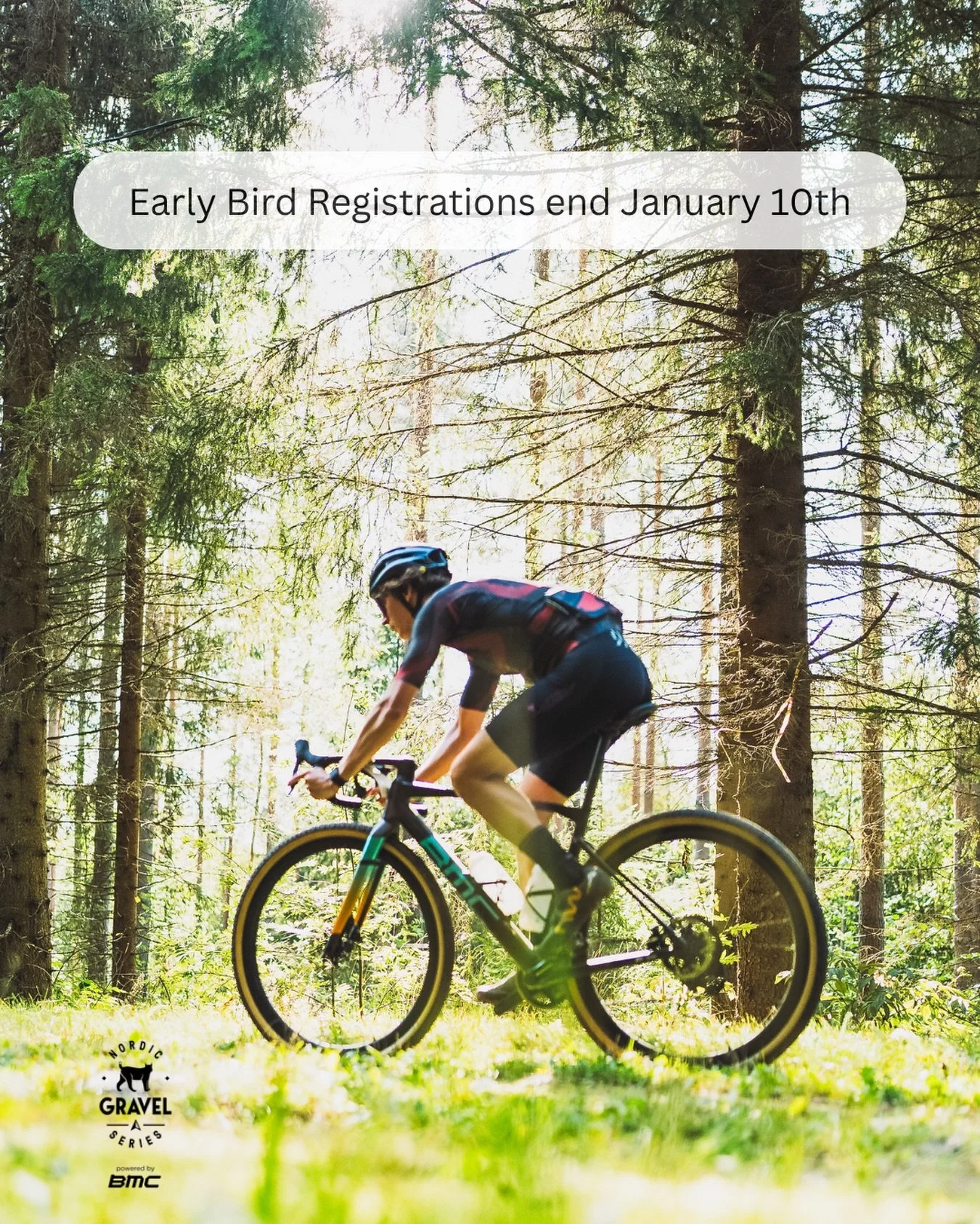 Thinking of signing up at a reduced registration rate for @gravelprimavera Borg&aring;, or @gravelgritngrind and @fallingleaveslahti @ucigravelworldseries qualifiers?
 
Treat yourself for Christmas. 🎁
➡️ Early bird closes January 10th

#visitlahti #