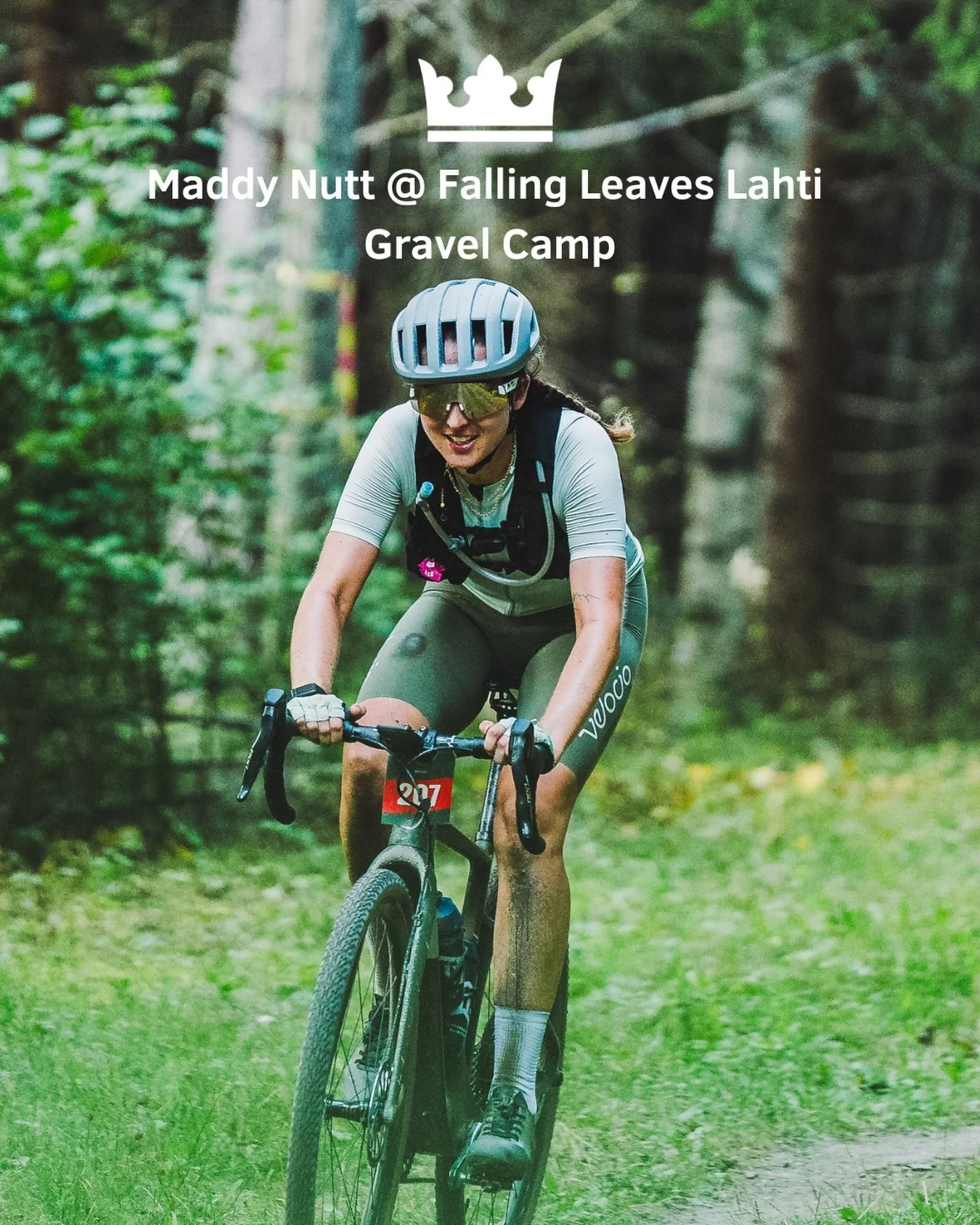 We&rsquo;ve just added loads of laughter and baking expertise to our FLL camp and team. Maddy Nutt joins the Falling Leaves Lahti Gravelking Gravel Camp 8-13th September and will be leading our faster pace group. Registration link in bio.