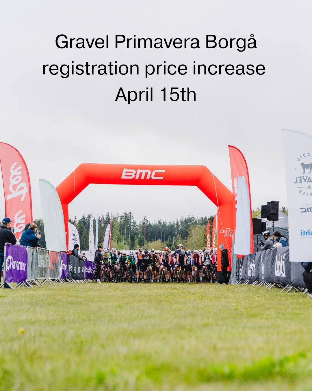 ❗❗ From April 15th onwards the Late Decider price applies to our @gravelprimavera registrations for all distances.

Avoid a 20% registration fee increase by signing up before April 15th!
