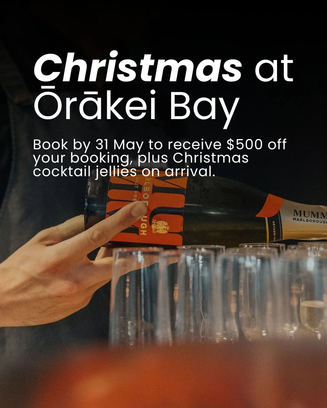Secure your Christmas function before 31 May and enjoy:
&ndash; $500 off your booking
&ndash; Complimentary Christmas cocktail jellies on arrival

If Christmas planning is starting to creep onto your to-do list, consider this your sign to get ahead o