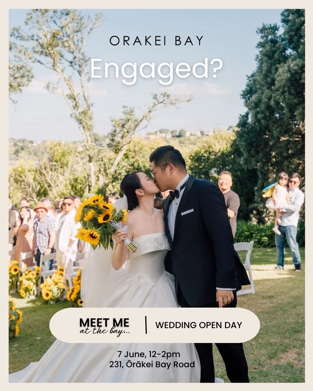 Join us for a glass of bubbles, wander and explore our beautiful waterfront venue while picturing your own magical day here.

Meet some of our favourite vendors, chat with our team, and gather inspiration for the celebration ahead.

For couples who f