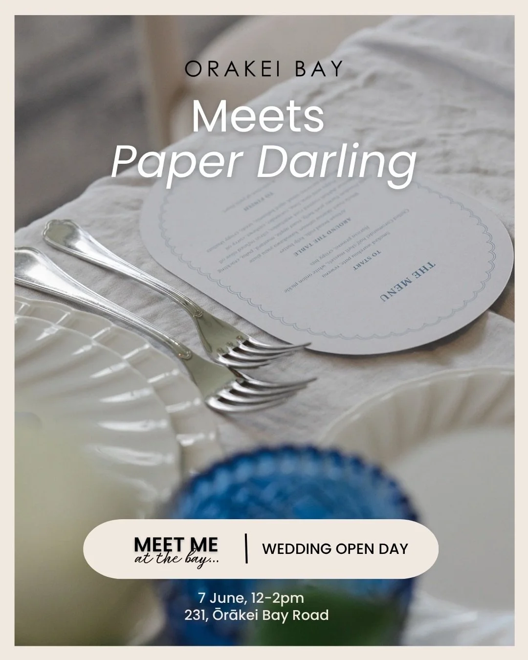 Beautiful details, thoughtful design, and wedding stationery that sets the tone from the the moment your guests arrive.

Joining us at Meet Me at the Bay Wedding Open Day is @paperdarlingnz, known for their refined invitations, gorgeous signage, and 