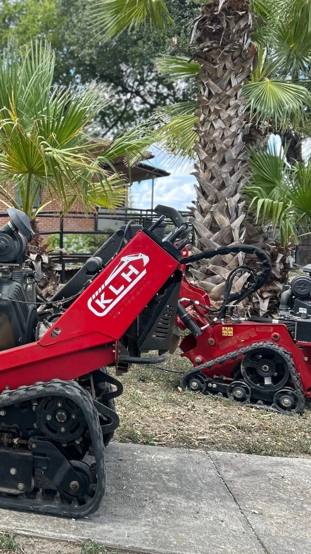 Tree stump grinding process