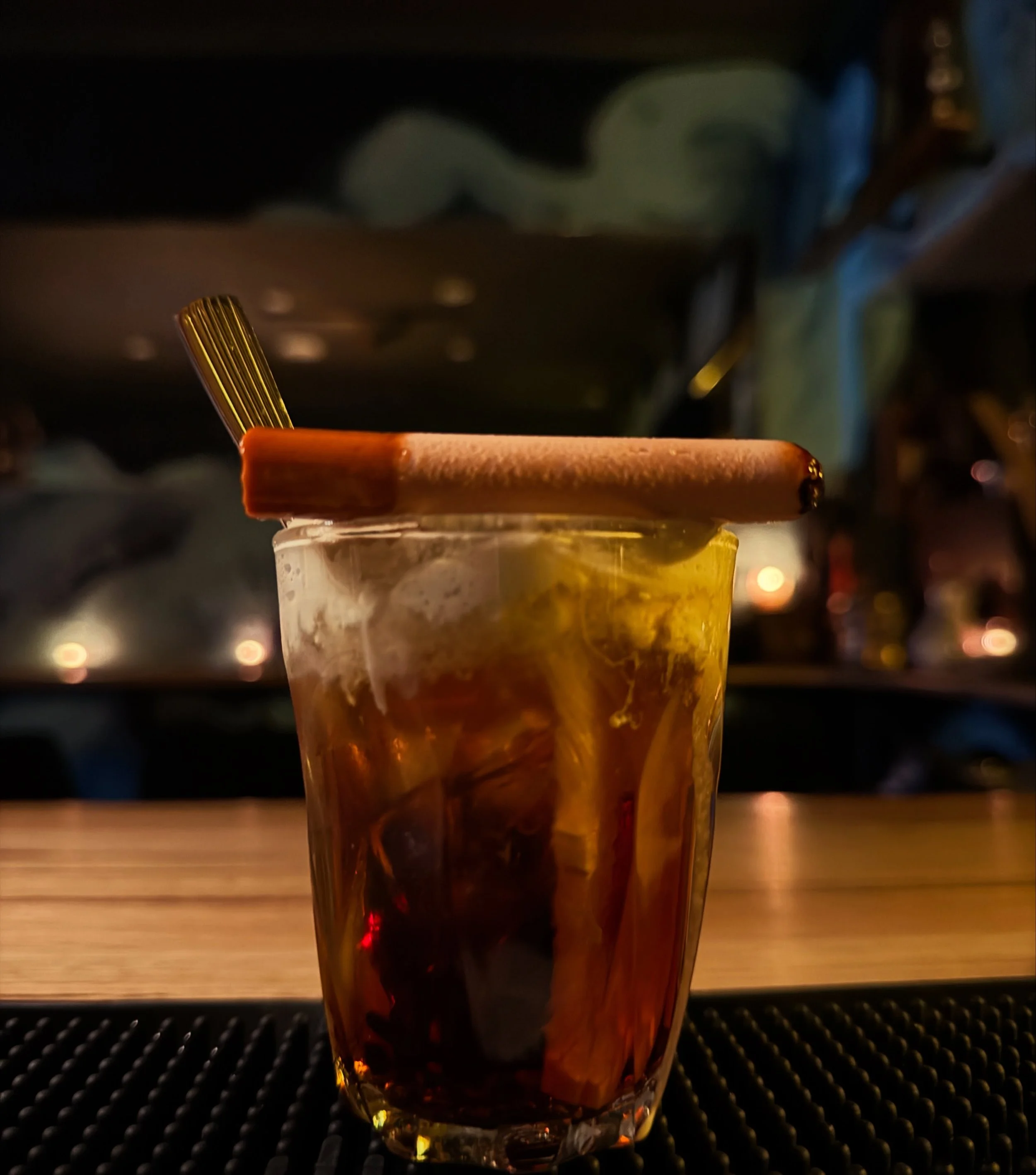 Coffee &amp; Cigarette. Getting this one ready for the next menu - inspired by hospo breaks and stealing nips of Sicilian liqueurs&hellip;