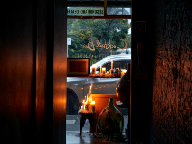 Front door of Second Hand Dealer Bar
