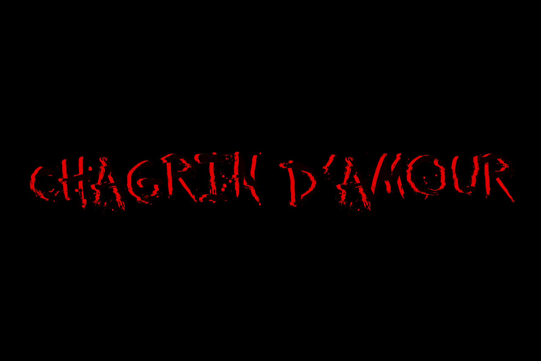 Chagrin d'amour typo